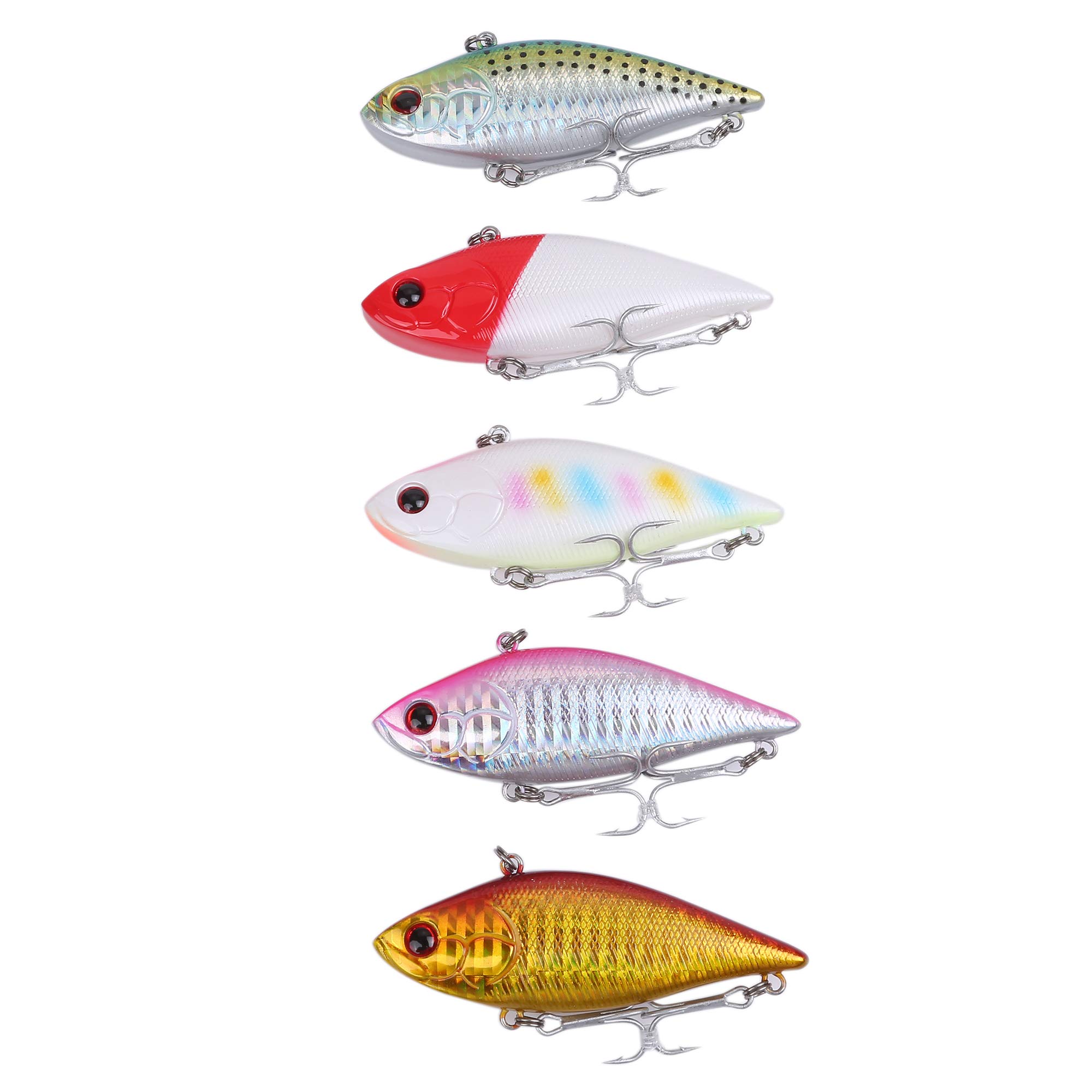 

Sinking Vibration Set of for Sea and Flathead Lure, 16g, 76mm, 5, Bass, Flounder,