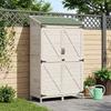 Garden Shed White 106 x 56 x 176.5 cm Solid Spruce Wood