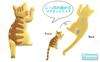 Fumemo Magnetic Hooks Cat Tail Design Cute and Stylish Animal Hooks for Key Hanging Set of 7 Cat Tail Hooks - - Refrigerators, Walls, Storage,
