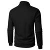 Men's Stand Up Collar Casual Hoodie Men's Solid Color Fashionable Men's Pullover Hoodie