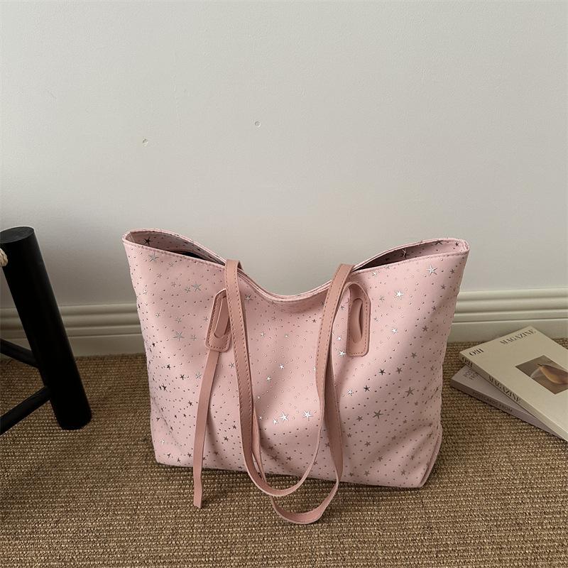 Einschulter-Großtasche mit modischem großem Fassungsvermögen für den täglichen Weg zur Arbeit, trendiges und Nischen-Design-Tragetasche