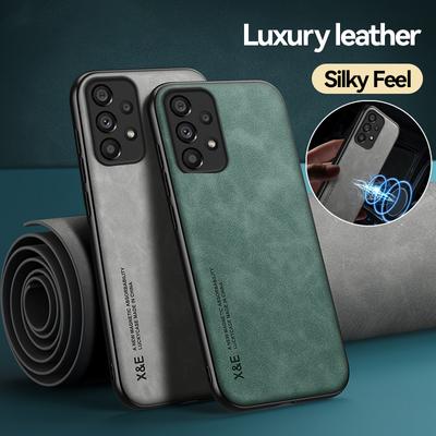 Custodia Lussuosa in Pelle per Samsung A53 5G A73 A33 A13 Cover Posteriore Antiurto in Silicone per Galaxy A52 S A72 A71 A51 A31