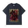 275 GSM Washed T-shirts 100% Cotton Solo Leveling V12 Igris Print Unisex Heavy Cotton T Shirt