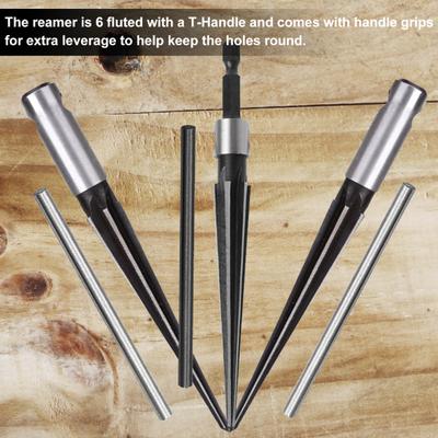 3-13mm/5-16mm Escareador Cônico Amplamente Utilizado Haste Hexagonal/Redonda Ferramentas de Punção Escareador Cônico com Cabo T Dedicado para Madeira