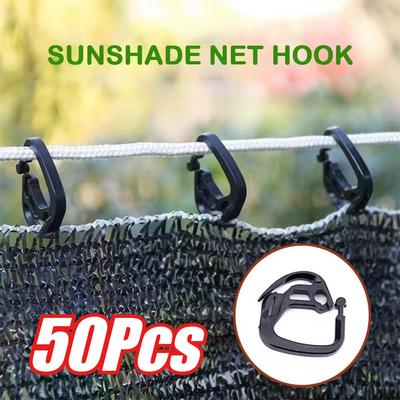 50 buc Cleme Negre pentru Plase de Umbrire Cleme Fixare Gard Viță de Vie Flori Legume Accesorii Suport Plante