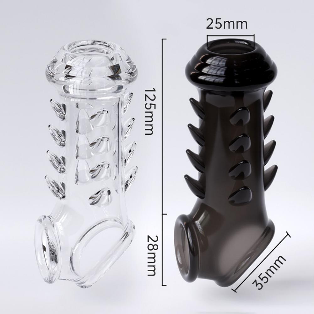 Opakovaně použitelný prodlužovač penisových rukávů Dick Glans Kondom Sexuální hračky pro dospělé Pro muže Páry erekční kroužek Oddálení ejakulace Sex Shop