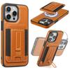 Applicable To iPhone16 Mobile Phone Case Magnetic Card Bag Bracket Apple 15promax All-inclusive 14 Anti-drop 13 Business Case
