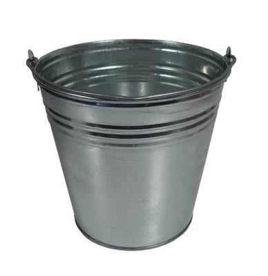 Galvanized Metal Garden-Construction Bucket 7L With Handle