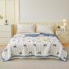 Soft Skin Friendly Summer Quilt Set or Single Quilts Lightweight Breathable Thin Comforter Sets Washable Single Double Blanket