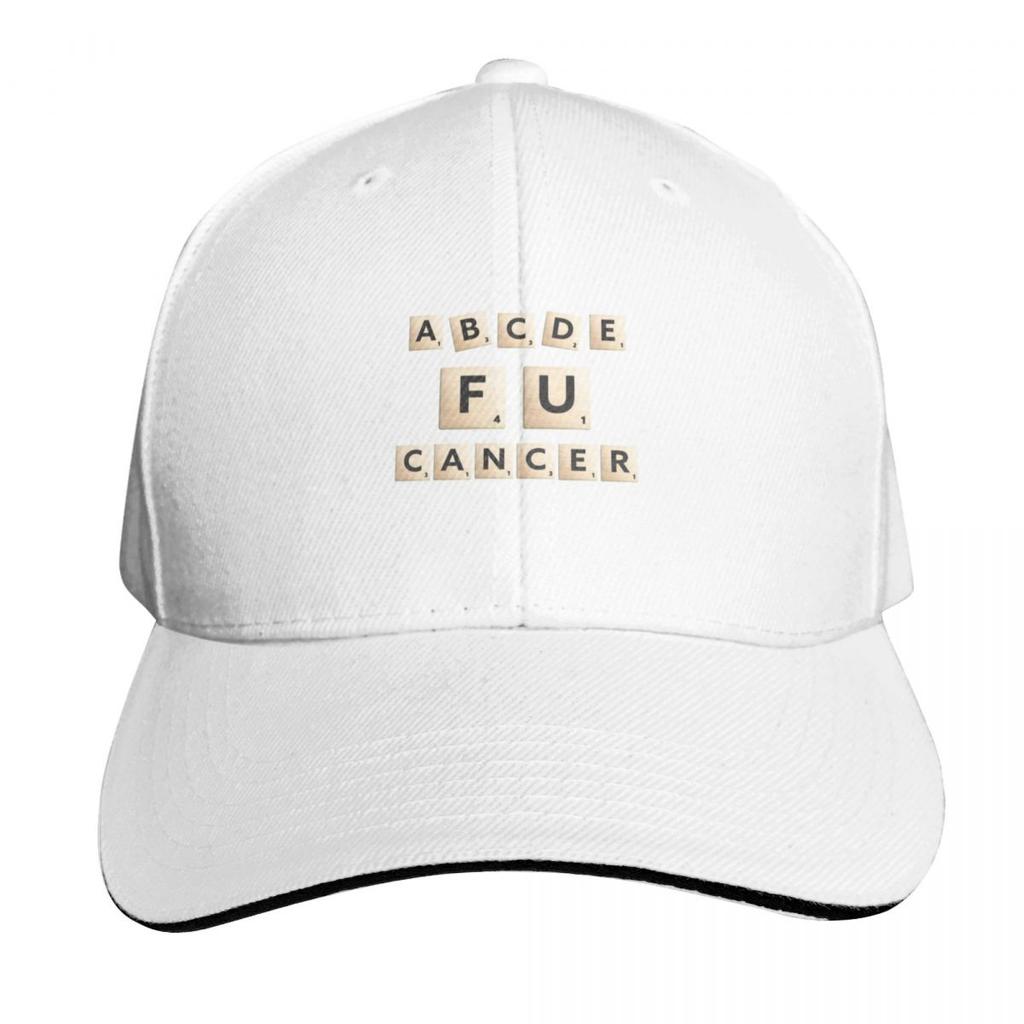 ABCDE FU CANCER Baseball Cap Fishing Cap Western Hat Hard Hat Golf Golf Women Unisexs