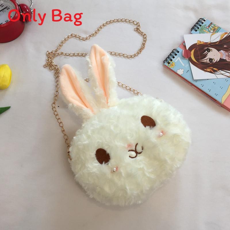 Cute Rabbit Mini Crossbody Bag With Zip Closure And Inner Pocket For Women
