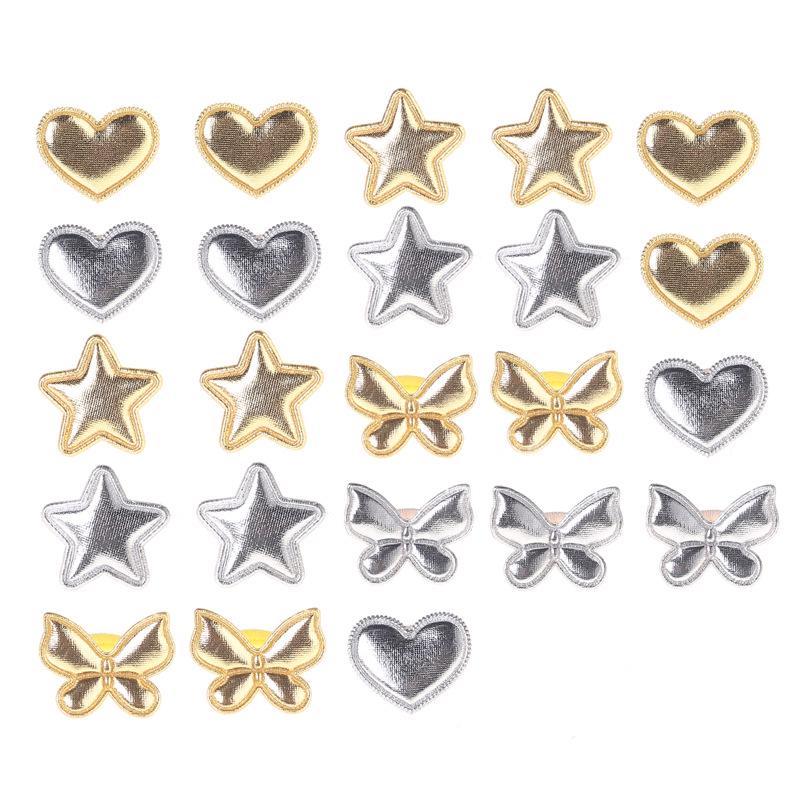 Star Heart Sequin Hair Accessories for Girls - Hair-Friendly Rubber Bands & Baby Hair Ties