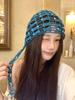 Niche design sense, handmade beaded bag head hat, female fringed hollow pullover hat, travel photo, ethnic style hat