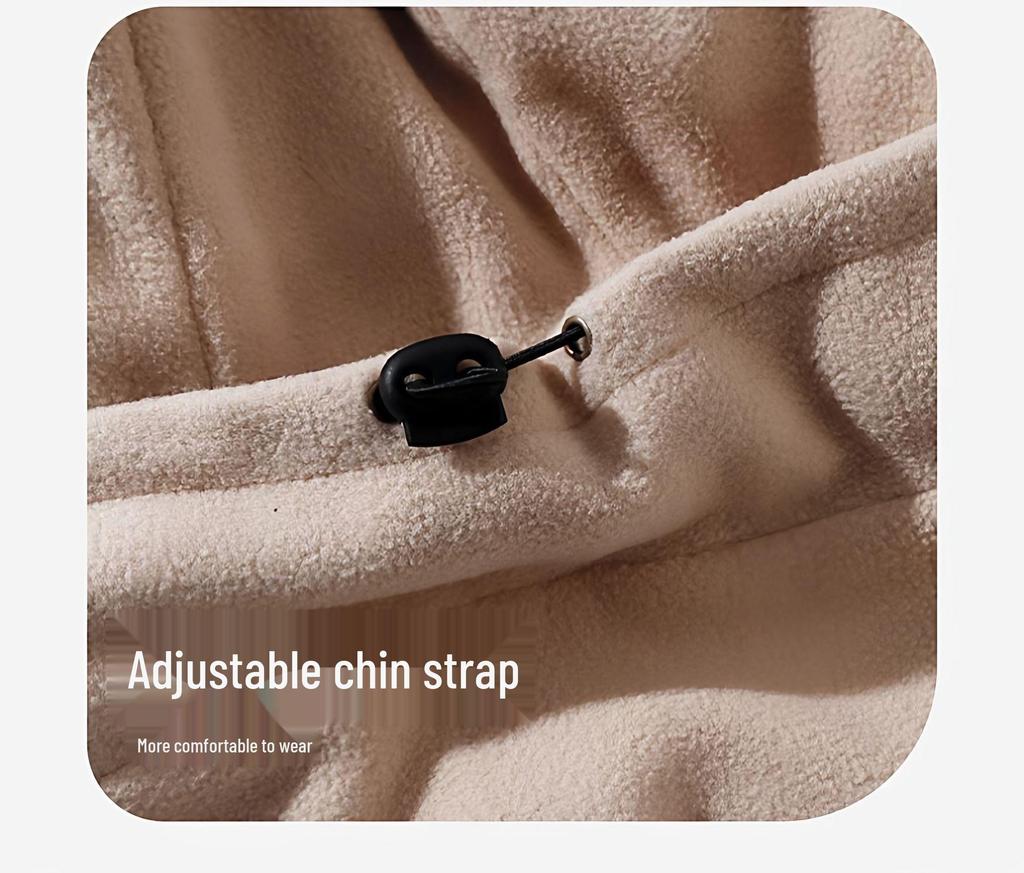 Damen Winter Radhelm-Innenfutter: Warmer, winddichter und kältefester Fleece mit integriertem Schal und Maske. Geeignet für Männer und Frauen.