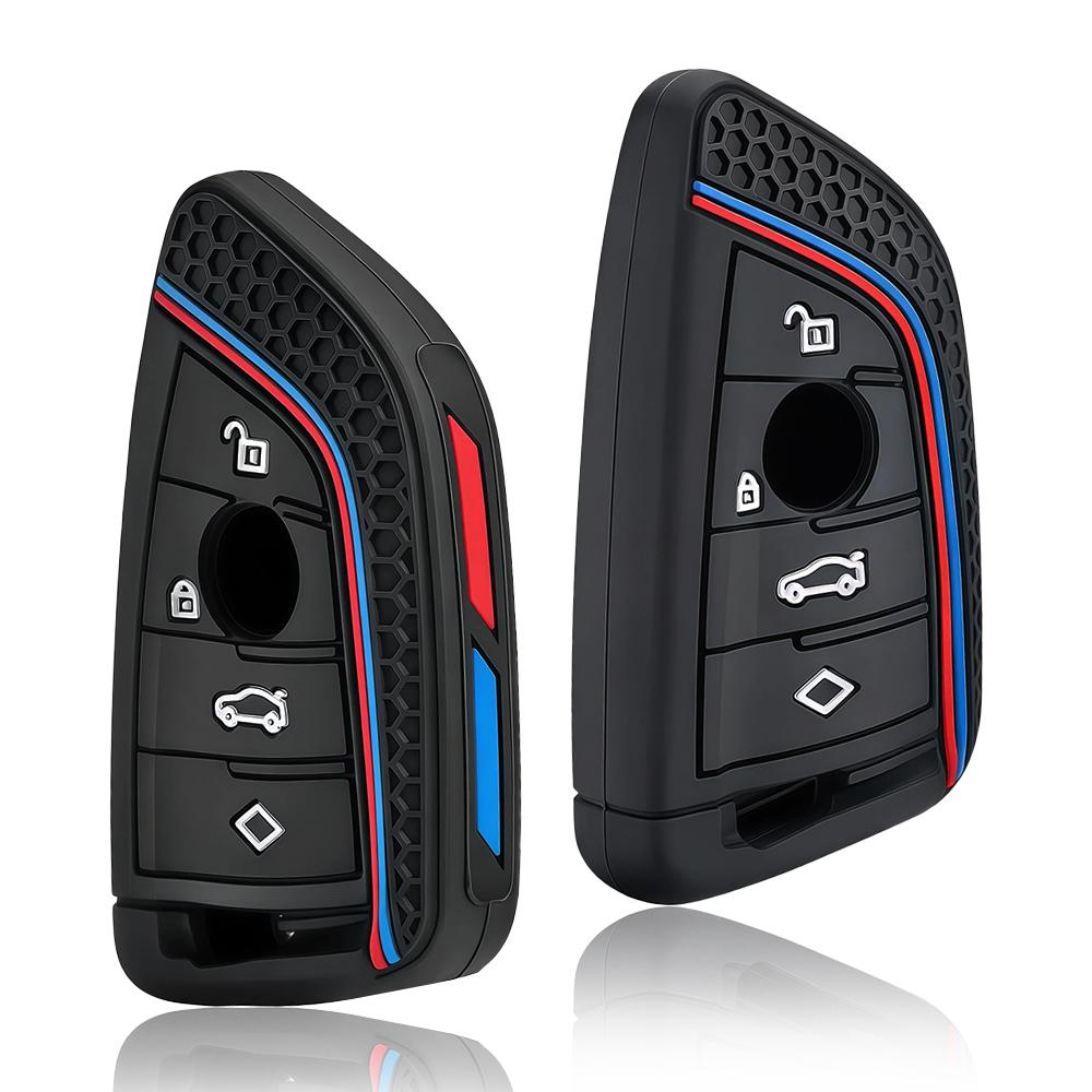 Silicone Car Key Case Cover For Bmw X1 X3 X5 X6 X7 1 3 5 6 7 Series G20 G30 G11 F15 F16 G01 G02 F48 M3 M4 M5 Accessories