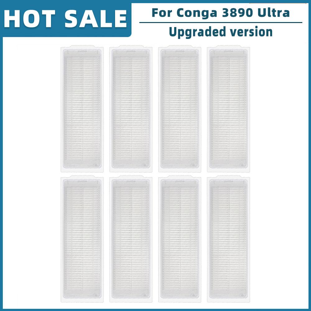 For Cecotec Conga 3890 Ultra Titanium Vital Robot Vacuum Spare Parts Accessories Main Side Brush Hepa Filter Mop Rag Brush Cover