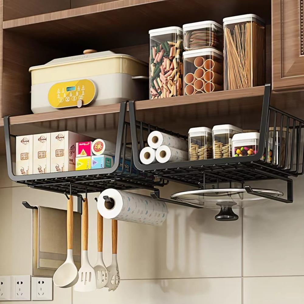 Stable Cabinet Hanging Rack Pullout Drawer Under Cabinet Basket  Kitchen Accessories