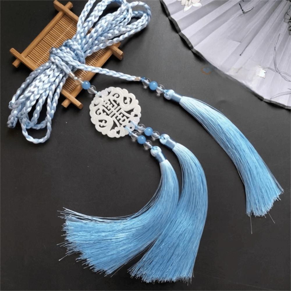 Traditional Hanfu Waist Tie Belt Chinese Style Tassel Waist Cord Braided Waist Sash  for Men Women