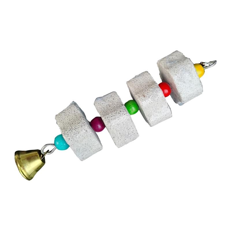 Bird Molar Toy Parrot Grinding Stone Molar Stone Parakeet Chinchilla Squirrel Molar Bird Cage Toy Bird Cage Accessories