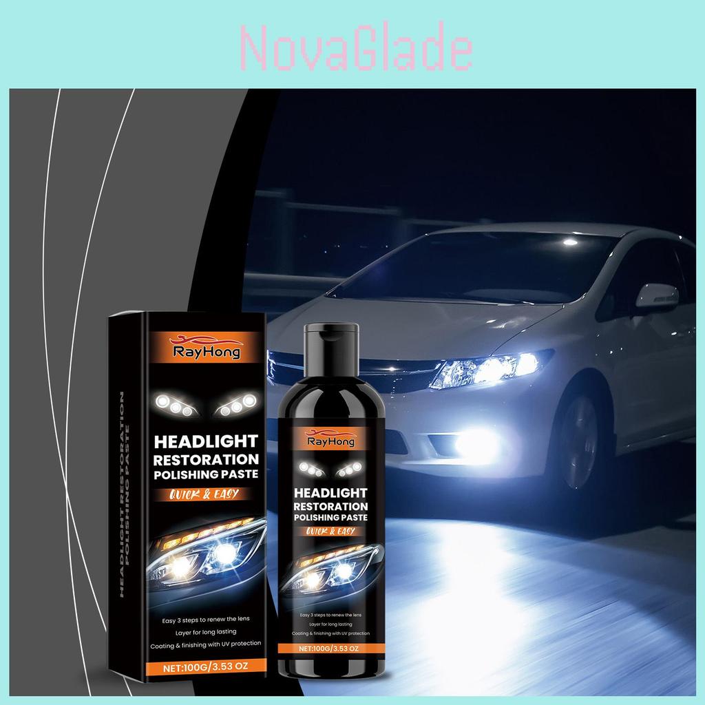 Rayhong Auto Headlight Polishing Paste For Brightening Cleaning And Restoring Clarity