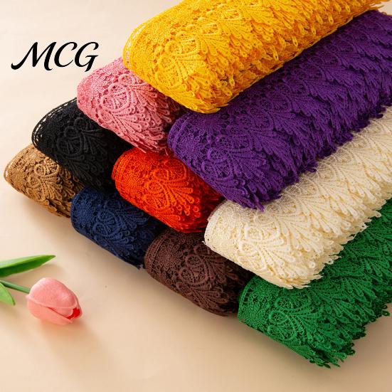 Decorative Lace for Sewing 1.4 Yards Floral Trim, 9.5cm Wide Ribbon, Craft Ribbon Crafts Edging Wedding Dress Embellishment, DIY Sewing, Gift