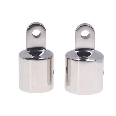 Obere Kappe Innendurchmesser 22 mm 25 mm Bimini-Teile Zubehör Marine 316 Edelstahl-Schlupfkappe Bootsbeschläge Marine-Hardware