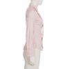 Korean Style Stripe Lapel Tie Shirt: Waist-Cinched, Long Sleeve, Sweet & Casual Women's Autumn Top