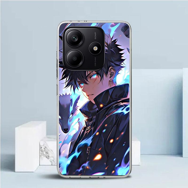 

Kaisen J-Jujutsu Fushiguro Megumi Phone Case For Xiaomi Redmi Note 15 14 14S 13 12S 12 Pro Plus 11S 11 11T 11E 10S 10 + Soft TPU Note 13 Pro Plus