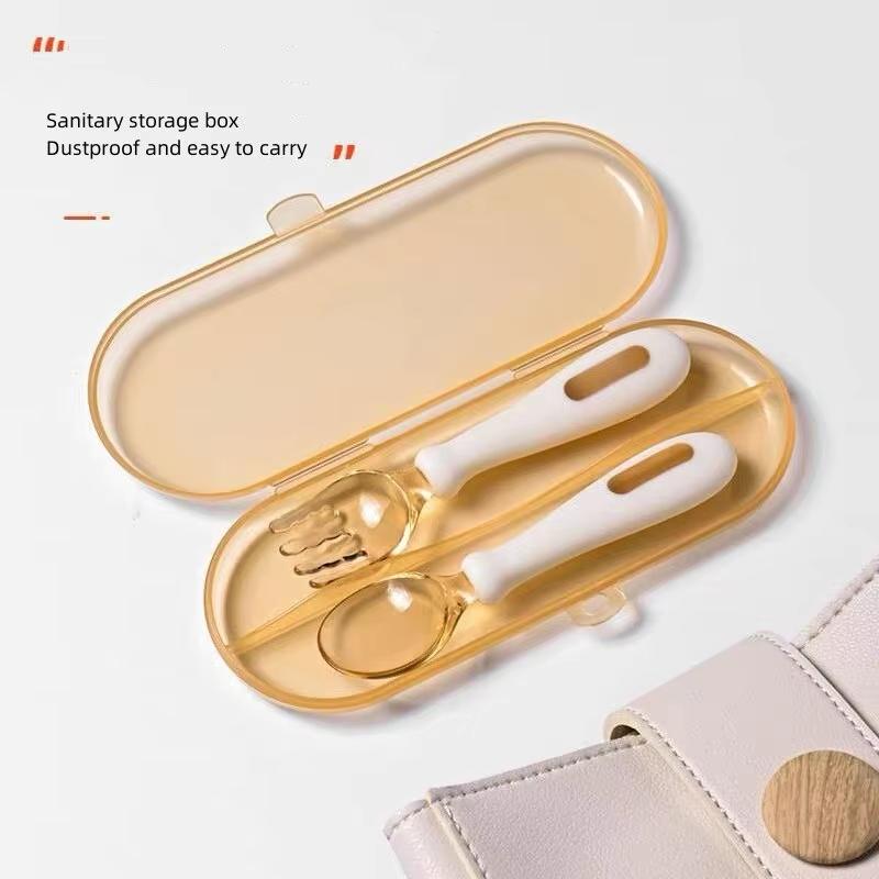 

Детская ложка-вилка Обучение еде Обучение самостоятельному кормлению детей в возрасте до года Вспомогательный набор ложек для еды Детский стол