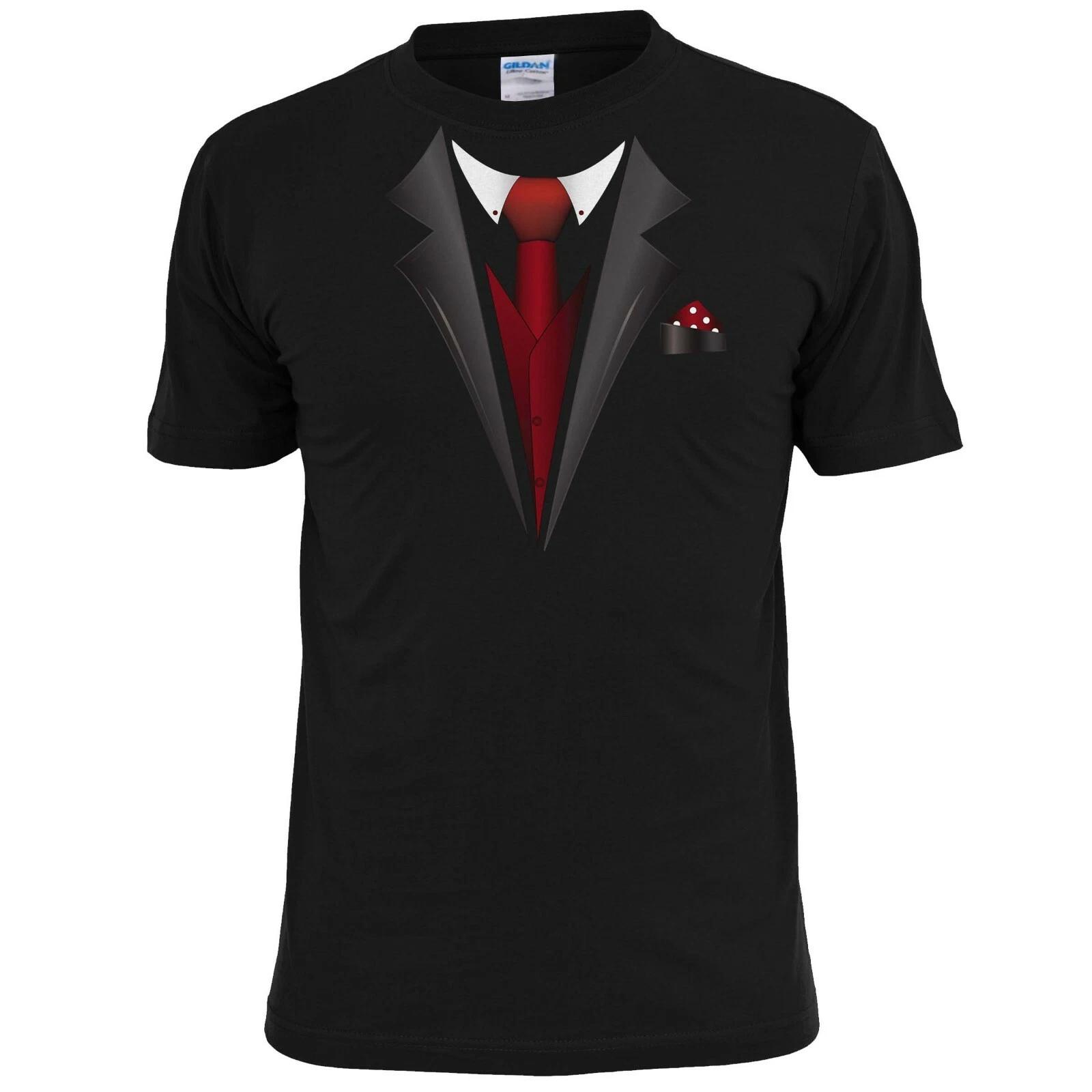 

Mens Tuxedo Costume Funny T shirt Wedding Party Xmas 4XL