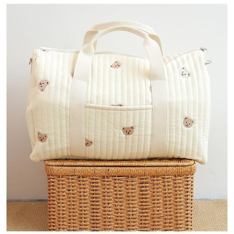 

Korean New Embroidery Travel Bag - Large Capacity, Lightweight, Crossbody Handbag