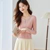 Srcr Women's Silk-Blend Elegant Knit Top
