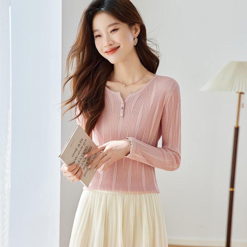 Srcr Women's Silk-Blend Elegant Knit Top