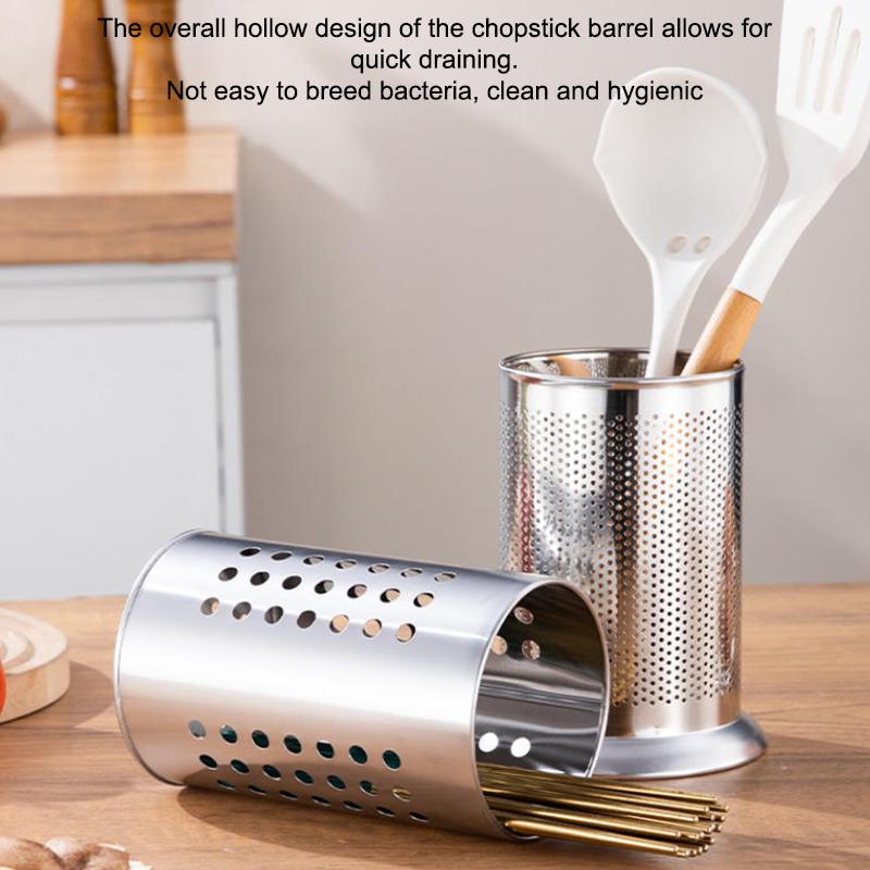 Stainless Steel Cutlery Holder Chopstick Storage Holder Organizer Container Drainer Spoon Fork Chopsticks Kitchen Storage Basket