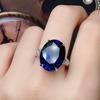 Hot Selling New Product Simulation Spinel Sapphire Color Treasure Open Ring for Women Living Ring Bracelets