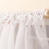 Dollhouses Window Drapes Lace Curtains With Removable Tie Strings Photography Props
