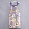 Breathable Bamboo Cotton Canvas Apron - Unisex, Oil-Proof & Wear-Resistant for Cooking and Work