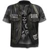 Summer 3D Digital Printing Trend T-Shirt Skull Fake Two-Piece Men'S Crew Neck Short Sleeve
