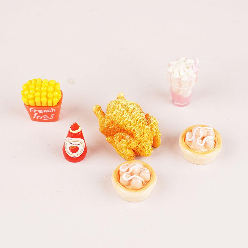 1 Set Dollhouse Accessory Mini Little Refrigerator Model Scene Display Ornament Cute Kitchen Small Appliance Kids Play House Toy