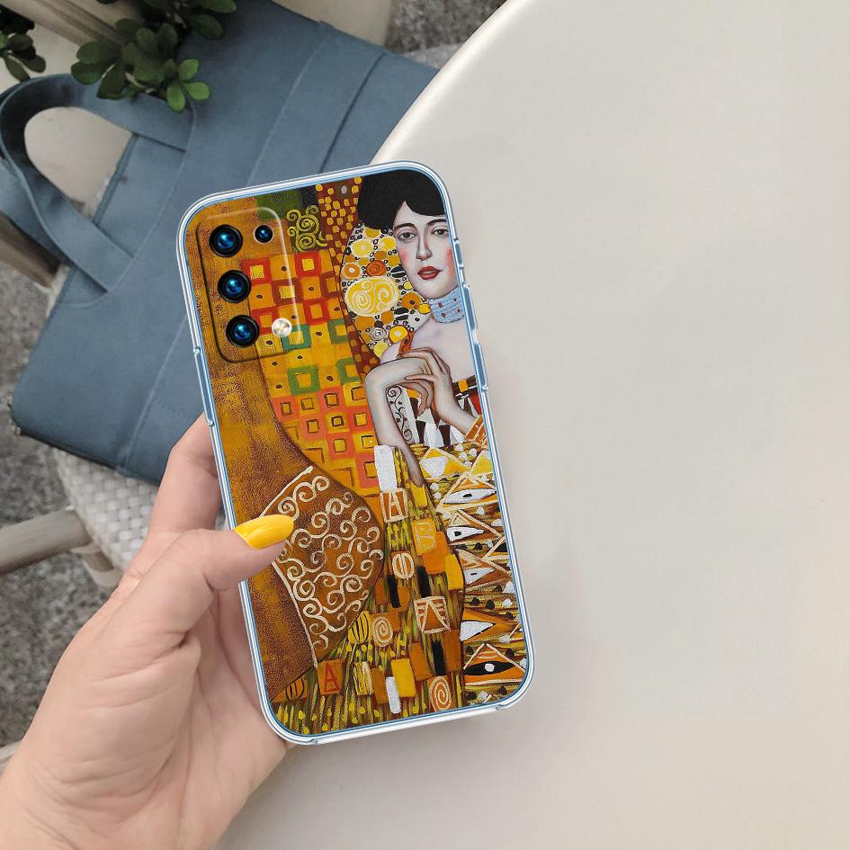 BF67 Gustav Klimt Soft Shell Transparent Phone Case for Motorola Moto G7 G8 G9 G84 G85 G73 G24 G15 Z2 Play Power Plus