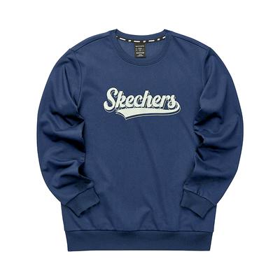 Skechers Colorful Casual Series Letter Fashion Comfortable Soft Skin-Friendly Versatile Fleece Sweatshirt Unisex Sweatshirt FHL323U075-007D