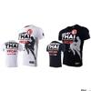 Muay Thai MMA Mix Martial Art T-Shirt Knee Attack Kick Boxing 3D Print Vintage Training UV Protect Quick Dry Men Women Unisex Short Sleeve Round Neck