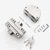 Semi-circular Stainless Steel Glass Lock No-drilling Sliding Door Locks Office Frameless Glass Clip Interior Security Door Latch