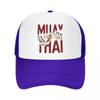 Custom Muay Thai Tiger Trucker Hat Adult Thailand Martial Art Fighter Spirit Adjustable Baseball Cap Sun Protection Trucker Cap