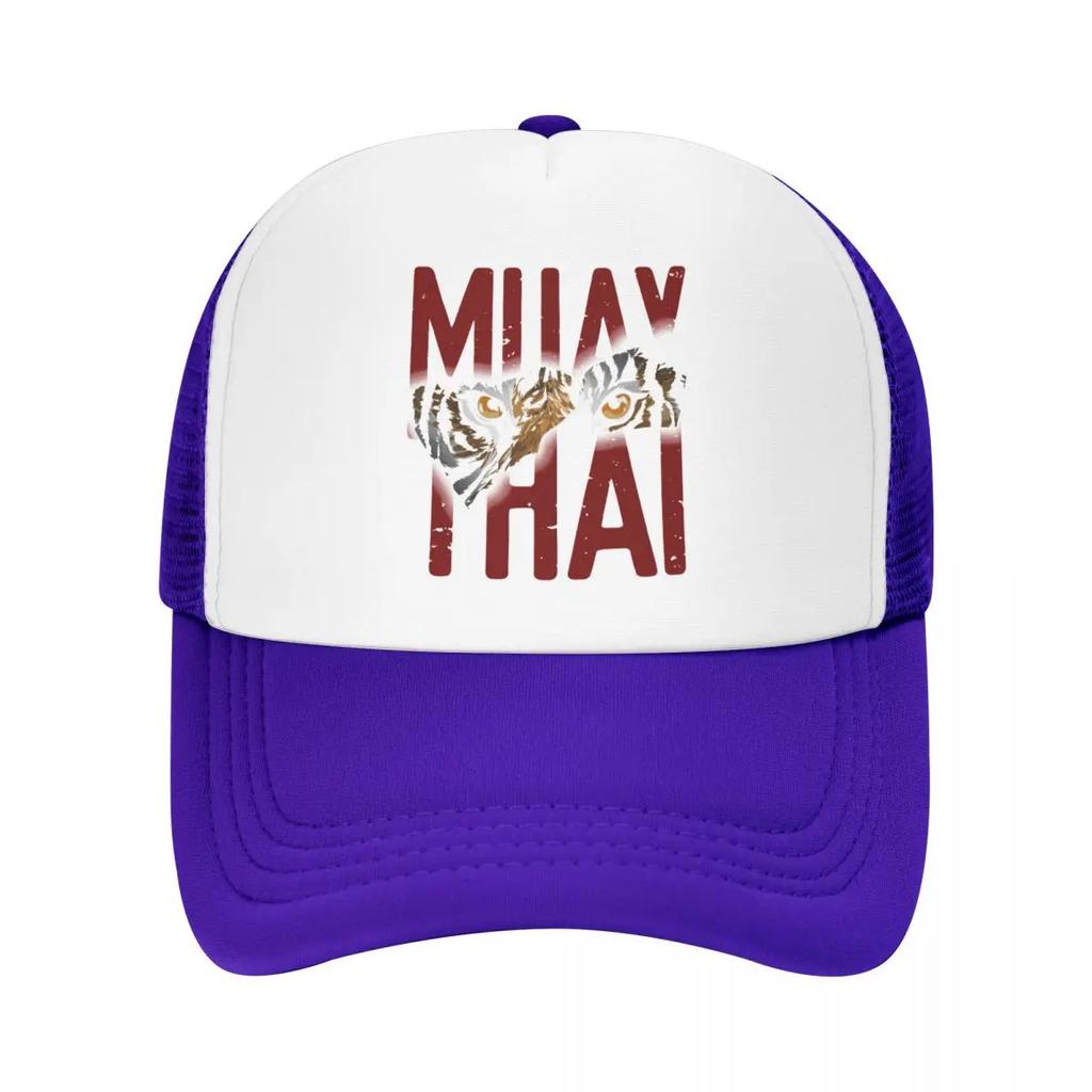 Custom Muay Thai Tiger Trucker Hat Adult Thailand Martial Art Fighter Spirit Adjustable Baseball Cap Sun Protection Trucker Cap