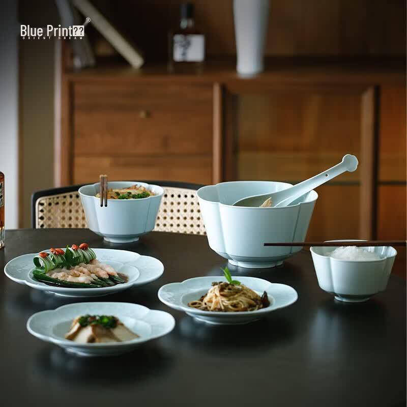 Jingdezhen Blue Print Oriental Ceramic Dinnerware