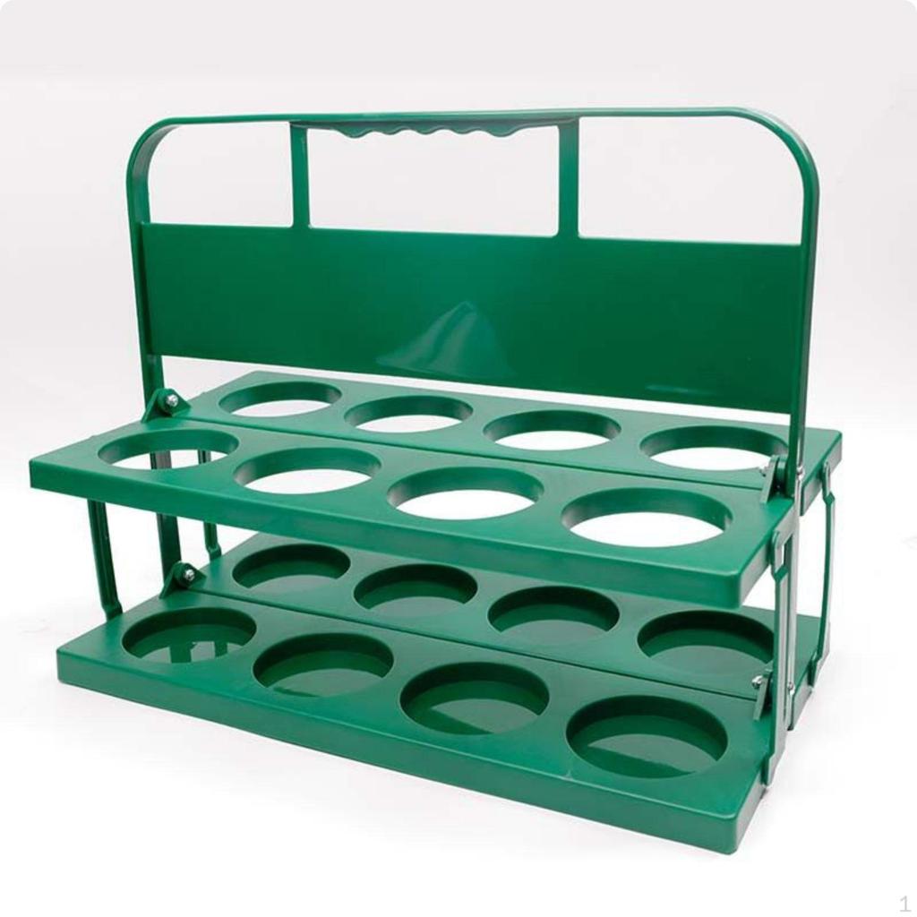 8 Cup Drink Carrier with Handle Folding Beer Holder Stable 8Slot Bottle Rack for Picnic, Camping,