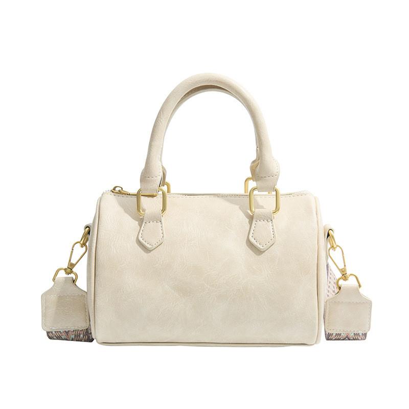 Fashionable Pu Boston Tote Bag For Women Available In Black White Coffee Red Brown And Yellow