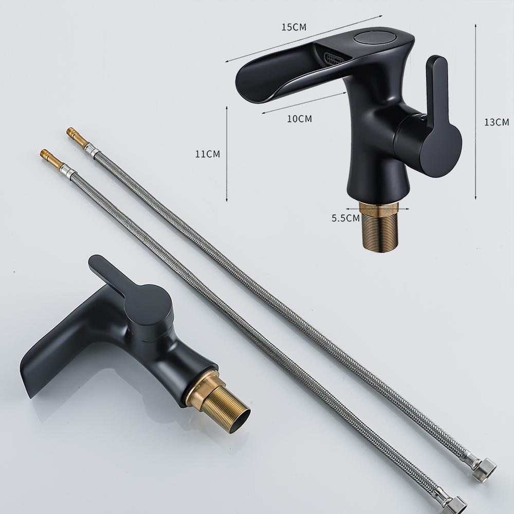 Intelligent Digital Display Hot and Cold Faucet Bathroom Vanity Washbasin Washbasin Hot and Cold Faucet