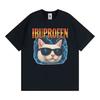IBUPROFEN Funny Lightning Dank Cat Meme Tshirts Unisexs Clothes Fashion High Street T Shirt Summer Tops Loose Cotton Tshirt